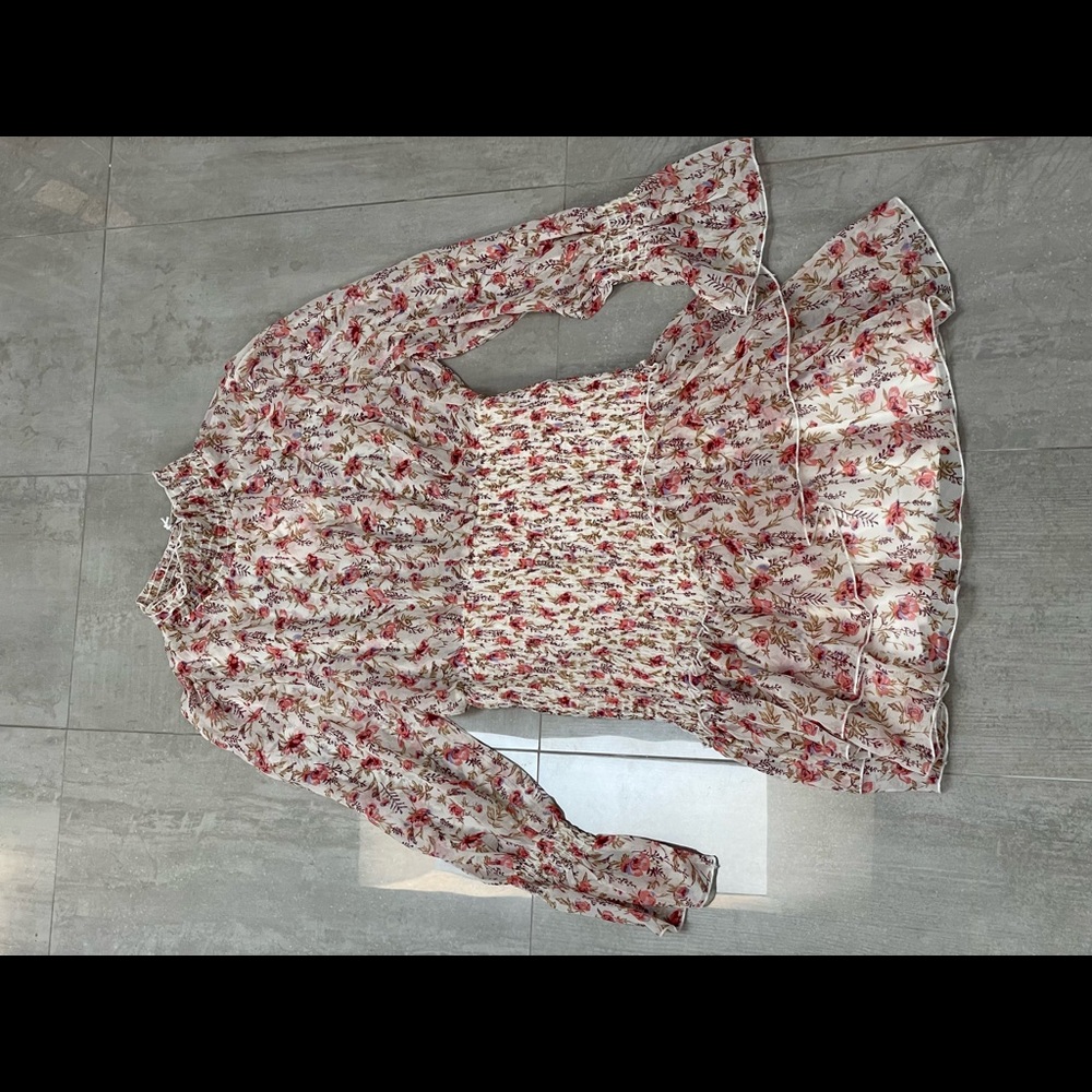 Flower printed dress